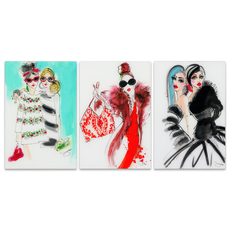 « mode show », impression sur verre