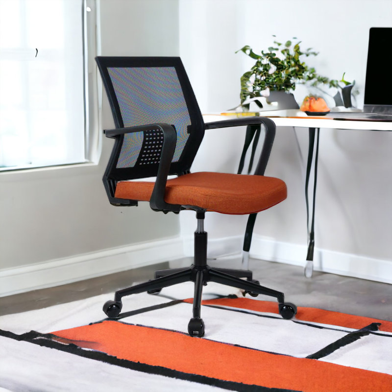 Cashay Foam Padding Office Chair, Yellow