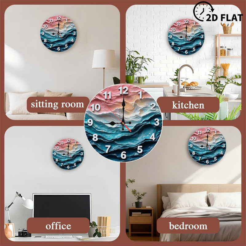 Horloge murale Ocean Wave