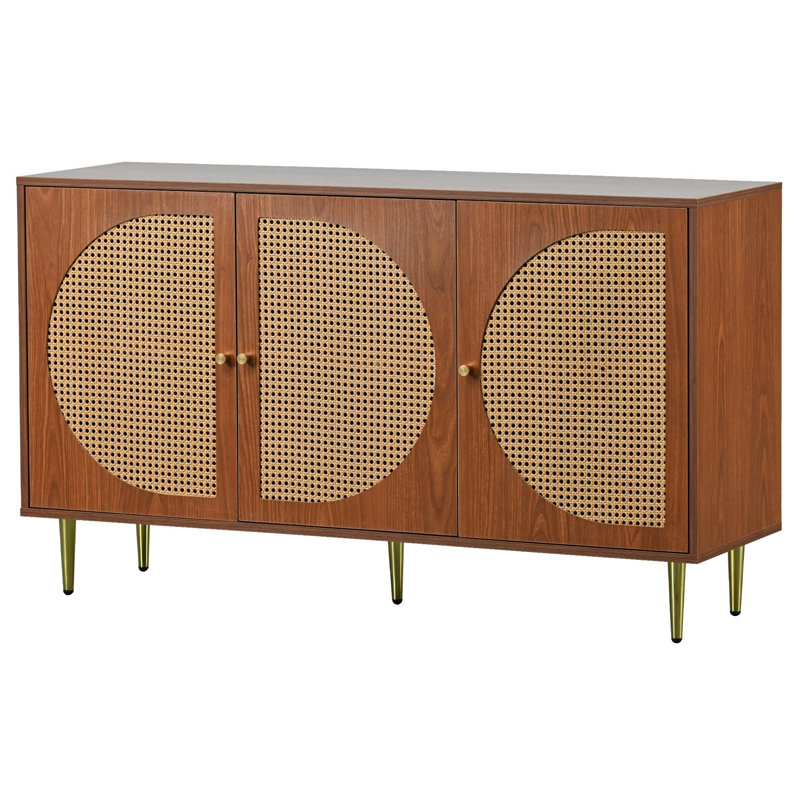 Aalayiah 129.8cm Sideboard, Walnut