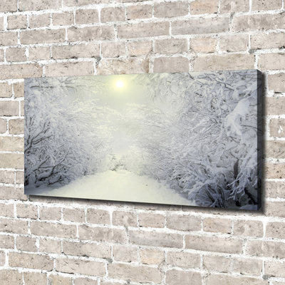 A Beautiful Winter Forest - Wrapped Canvas Print