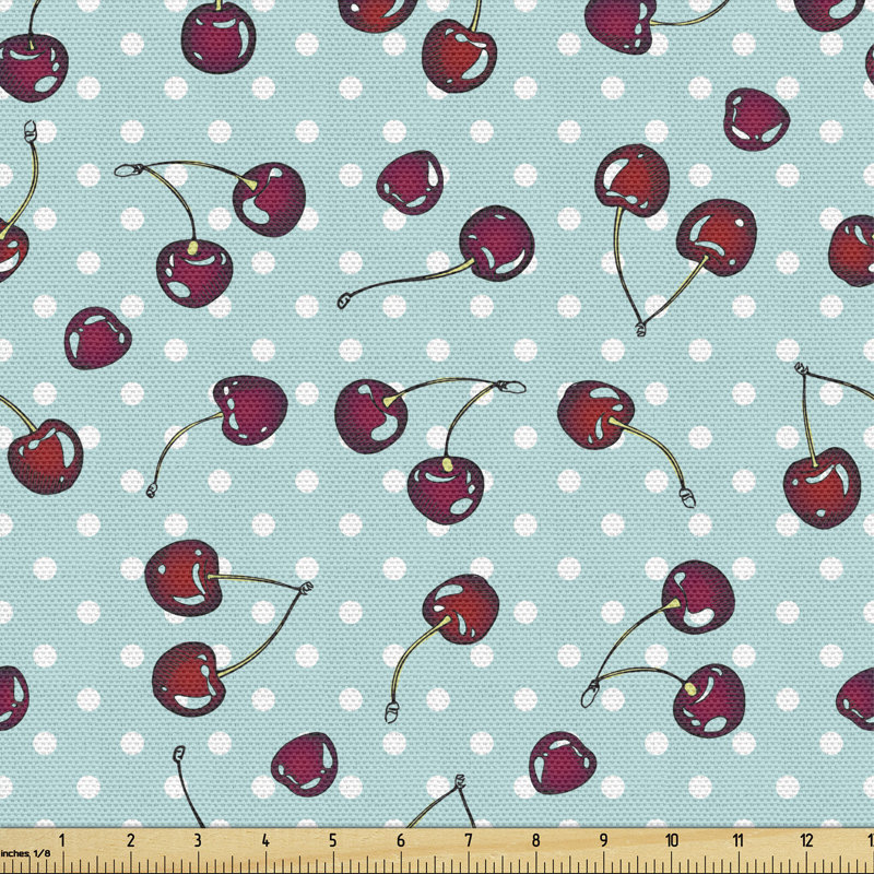 Charliedavid Summer Fruit on Nostalgic Dots Multi-Purpose Fabric