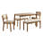 Mavy 5 - Piece Solid Wood Dining Set