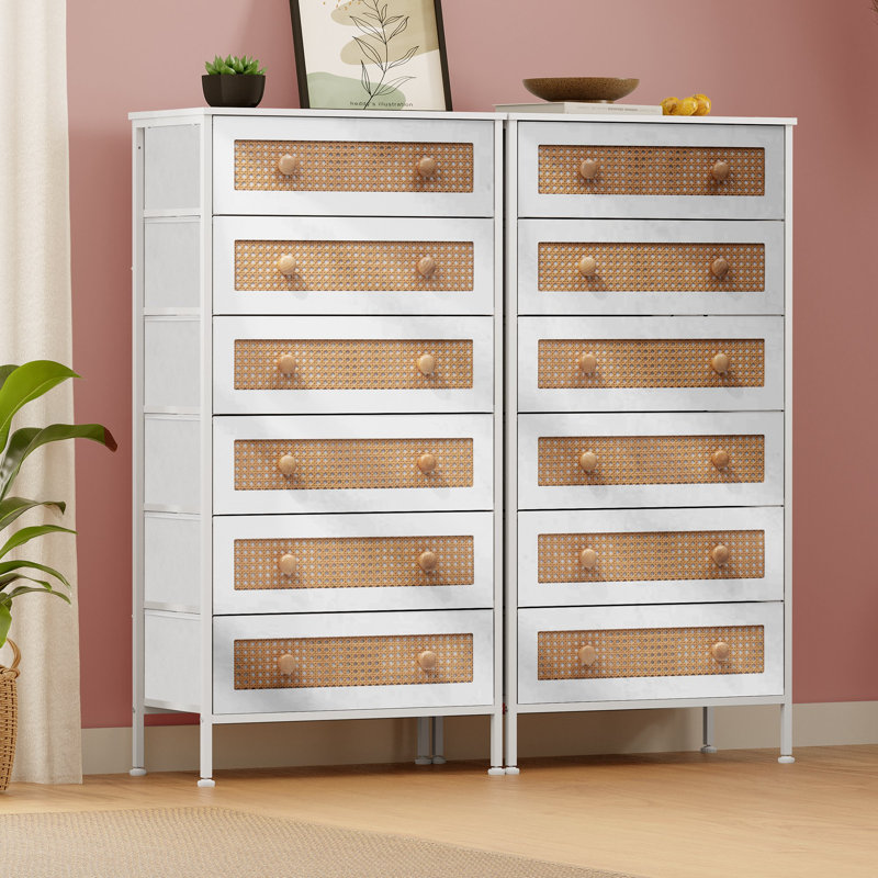 6-drawer Dresser, White, White