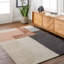 Mora Geometric Handmade Tufted Beige/Rose/Charcoal Area Rug-275682029