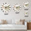 Lune géométrique abstraite avec feuille II - horloge murale moderne-60328206
