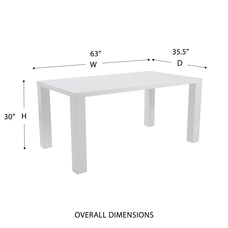 Table de salle à manger Carson, Gris