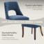 Chaise de salle à manger rembourrée à dossier en bois massif (ensemble de 2)-530864596-530864601