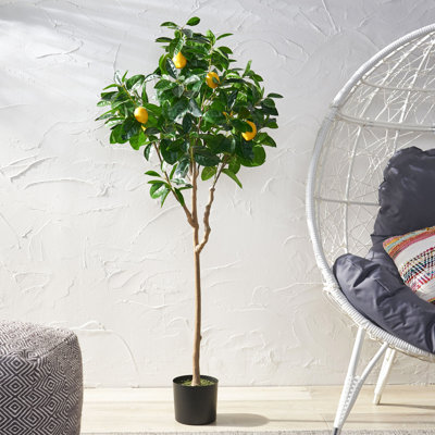 Artificial Lemon Tree For Home Wall