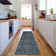 Premium Machine Washable Cerrito AMF574 Teal Rug