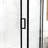 56"-60"W X 70"H Shower Door, Sliding 8Mm Tempered Glass Enclosure, Matte Black Finish, Double Side Clean, Rust For Bathroom 8Mm, Black, Easy To Component-120954777