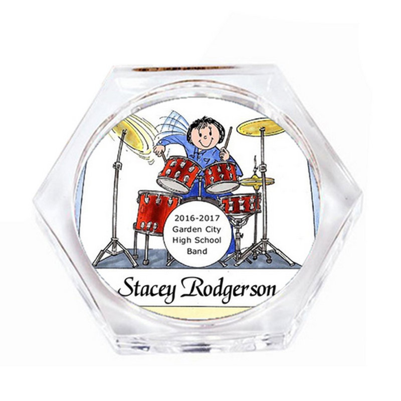 Ensemble-cadeau personnalisé pour sous-verre féminin (4 sous-verres), Oui