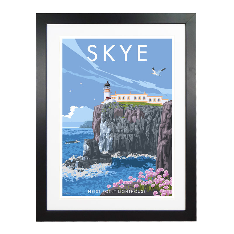 Skye by Stephen Millership - Print, Black, 43.5cm H x 33.5cm W x 2.2cm D