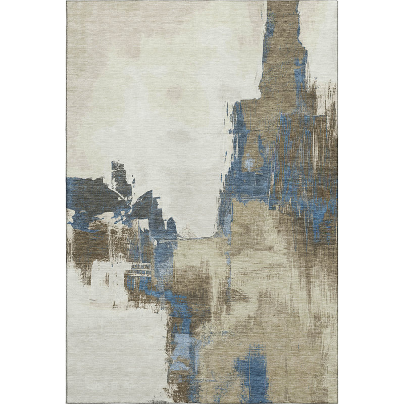 Premium Machine Washable Northdale AMF1332 Abstract Rug, Rectangle 3' x 5'