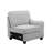 Leo 125" Light Gray Linen Modular L-Shape Sectional Sofa And Ottoman-2110920965