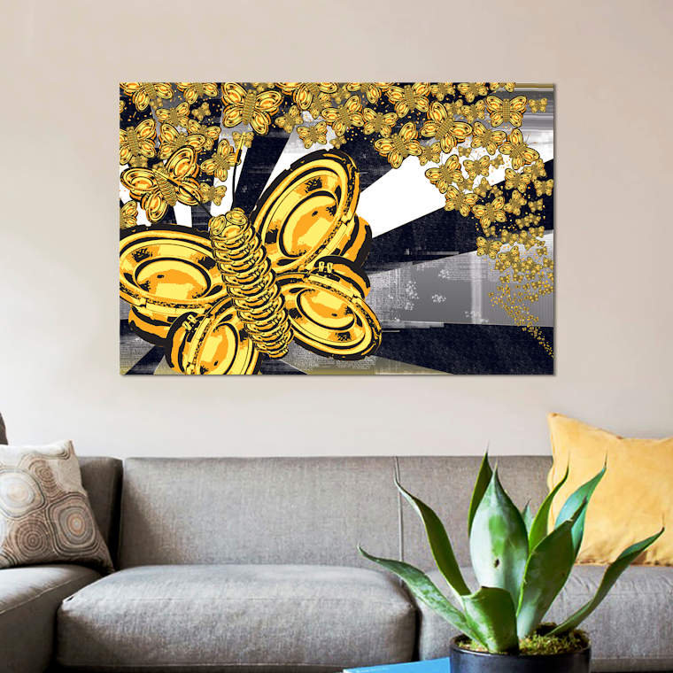 «Sound of Silence I», impression sur toile, H 26 po x l 40 po x P 1,5 po, Toile tendue, Pas de tapis