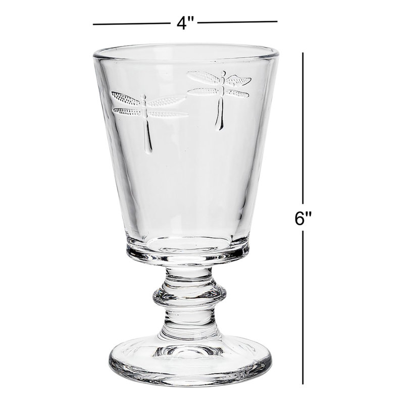 10 oz. Verre à pied en verre