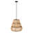20"W Addia 1-Light Unique/Statement Tiered Jute Pendant