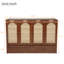 Grand lit escamotable, armoire-lit en bois de pin avec centrale électrique et panneau de décoration en rotin