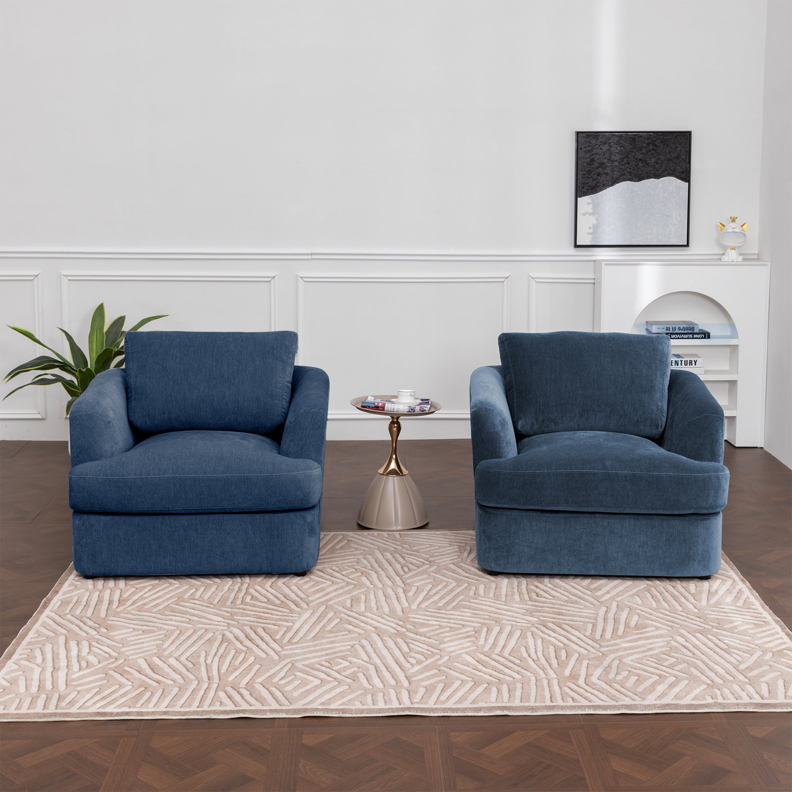Alameda Velvet Armchair, Pacific Velvet