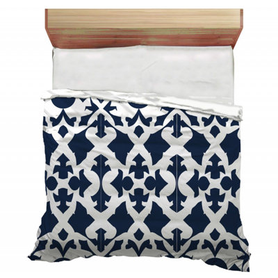 Édredon géométrique en microfibre / polyester