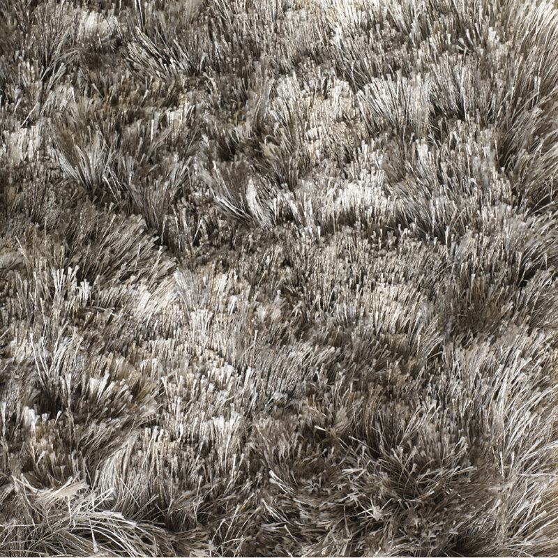 Tapis à poil long en polyester tissé à la main Cyrill Authentic, 9 pi x 13 pi