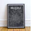 Brussels City Map - No Frame Print-803863854