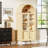 Modern Arched Cabinet with Glass Doors-767762430