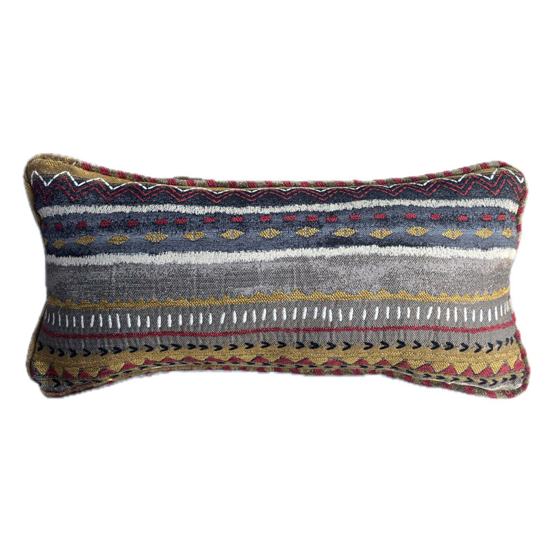 Coussin lombaire Luxury ikat, 20 po x 36 po