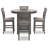 Leangelo 4 - Person Four Leg Dining Set-95210607-95210608-95210609