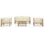 Chaise longue avec coussins 5 pièces Knighton