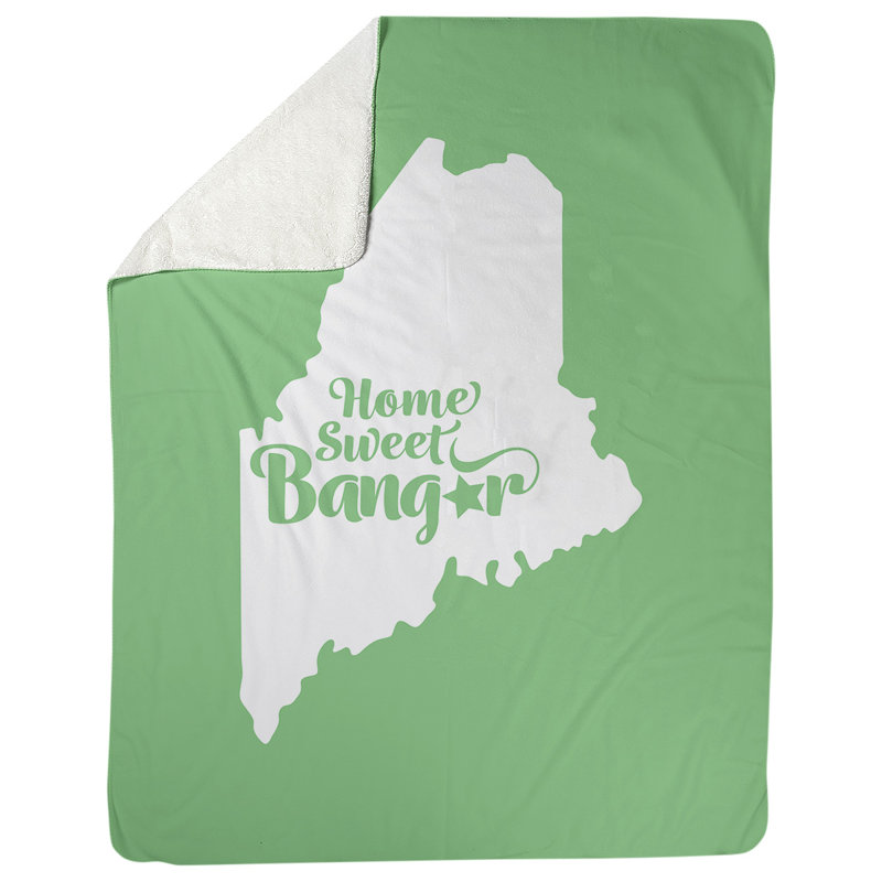 Couverture polaire pour bangor home, 50 po x 60 po, Vert