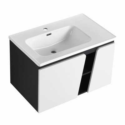 Meuble-lavabo simple 19,9 po avec plateau en bois manufacturé