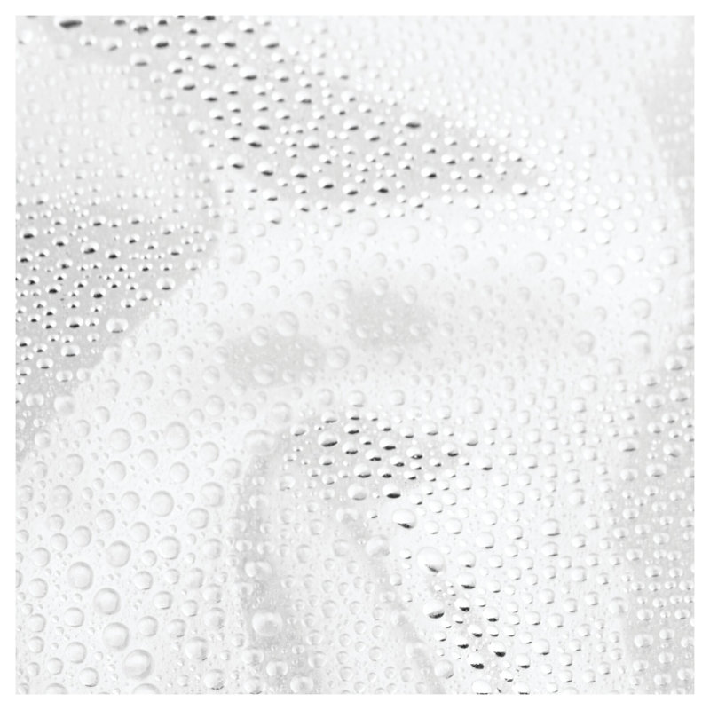 Rideau de douche simple en PVC Poyen