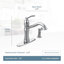 Robinet de cuisine à poignée simple Belfural Duralock avec Duralock ™ et conduites d'alimentation-15400354-15400355