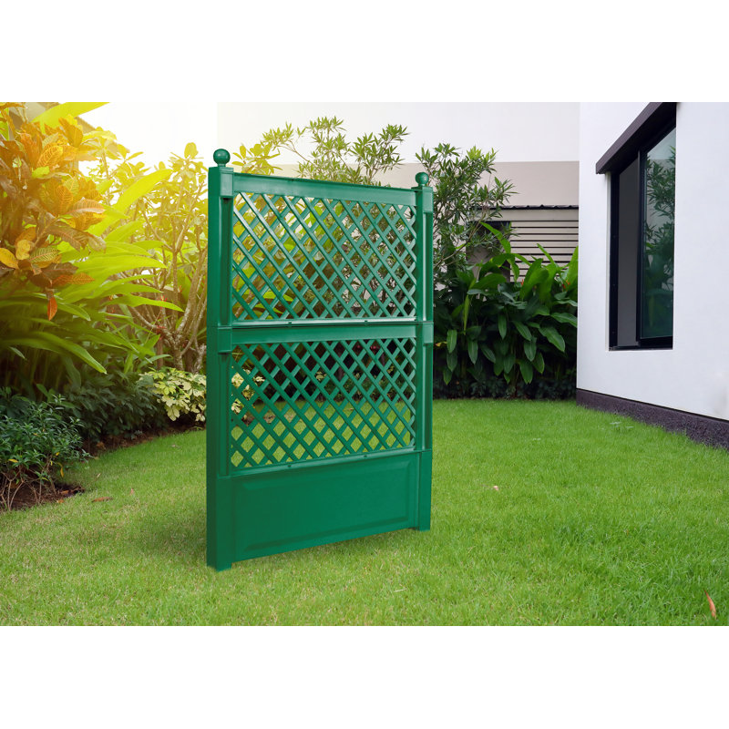 140cm H x 100cm W Plastic Expanding Trellis, Green