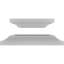 Ensemble de colonne carrée classique en PVC lisse lisse et standard Craftsman-118197422-36092403