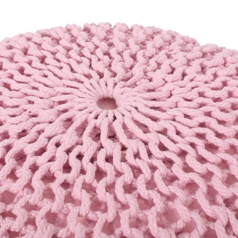 Pouf tricoté, sac de pois