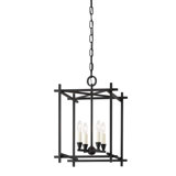 Huck 4 Light Large Lantern - Black Iron