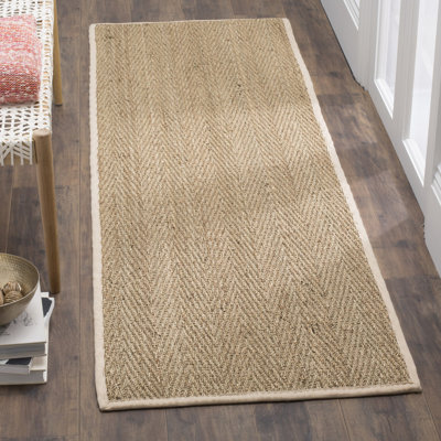Deschamps Natural Fiber Seagrass Solid Color Rug
