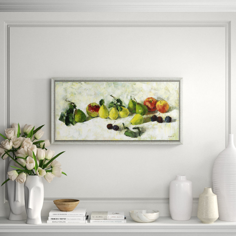 Apples And Pears Giclee On Canvas