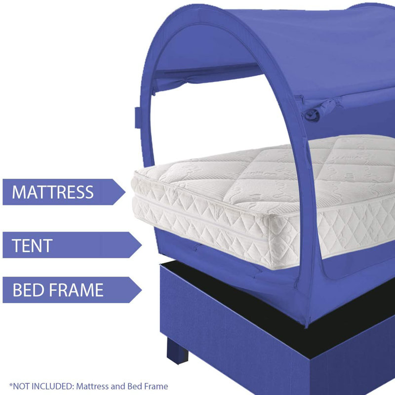 Navy Blue Polyester Twin Bed Tent Canopy