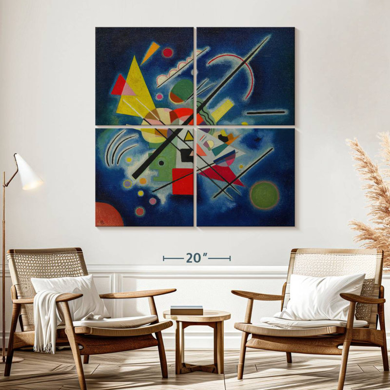 Blue Painting 1924, H 57 po x l 57 po