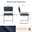 Aveon 49cm H Mid-Century Modern Tufted Faux Leather Side Dining Chair with Steel Frame(Set of 2)-1828921915