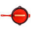 BergHOFF Neo Cast Iron 4Pc Set: Grill Pan, Fry Pan, Steak Press and Trivet, Red