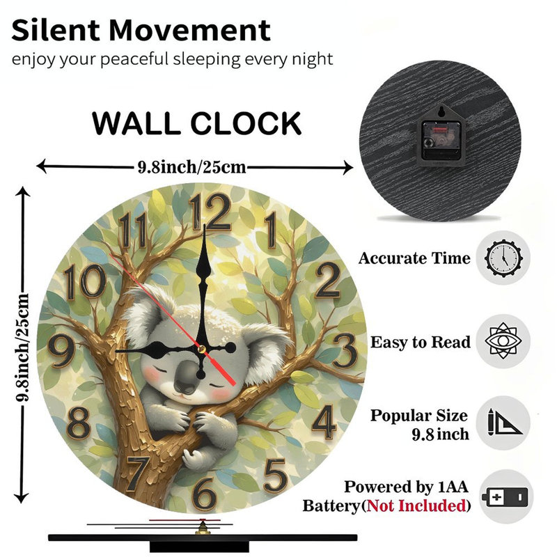 Horloge murale Koala