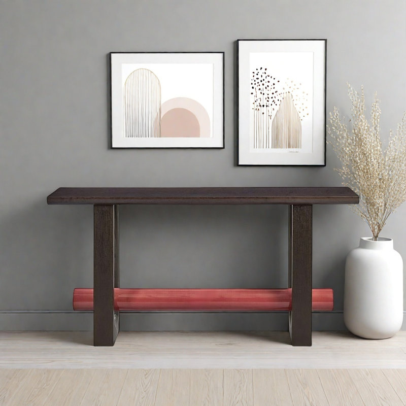 Modern Minimalist Art Console Table, 31.5" H x 70.87" W x 13.78" D