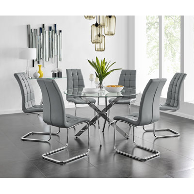 Ensemble de 6 tables de salle à manger Tierra Sleek