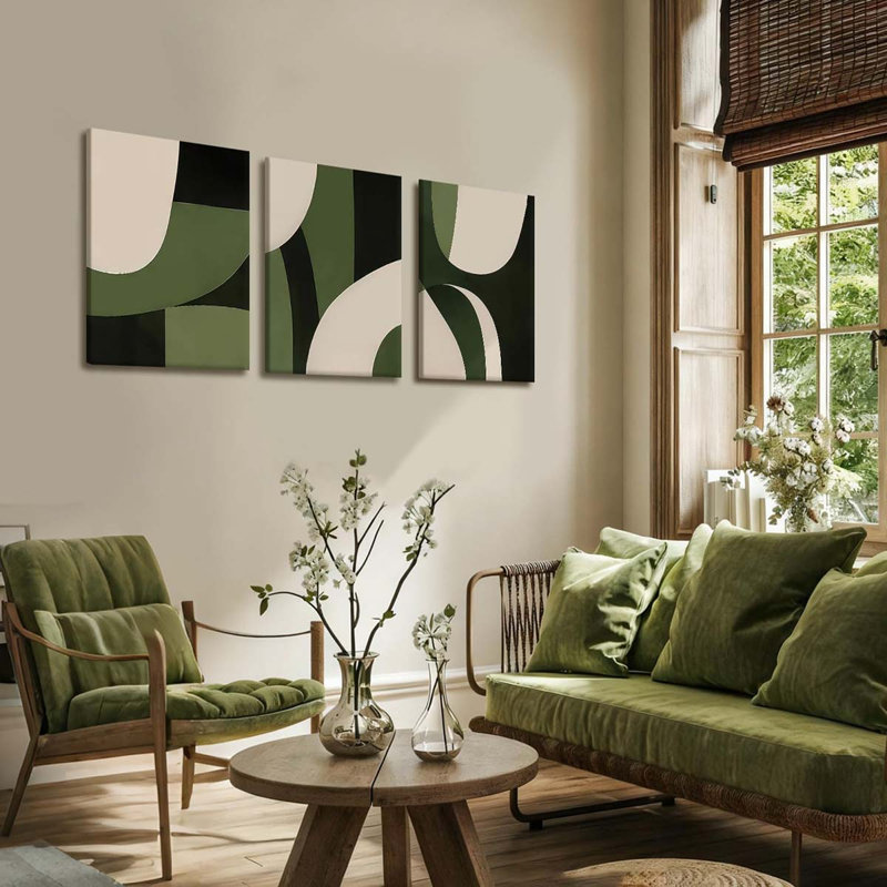 3 Piece Wrapped Canvas Print, 60 cm H x 40 cm W