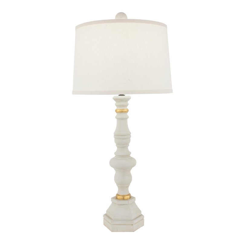 Anderson Table Lamp, Veranda Gray/Gold Leaf